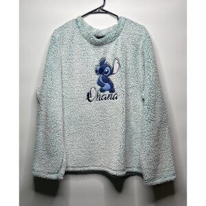 Disney Women's Lilo and Stitch Ohana Faux Fur Fleece Sleepwear Size 2XL 18-20